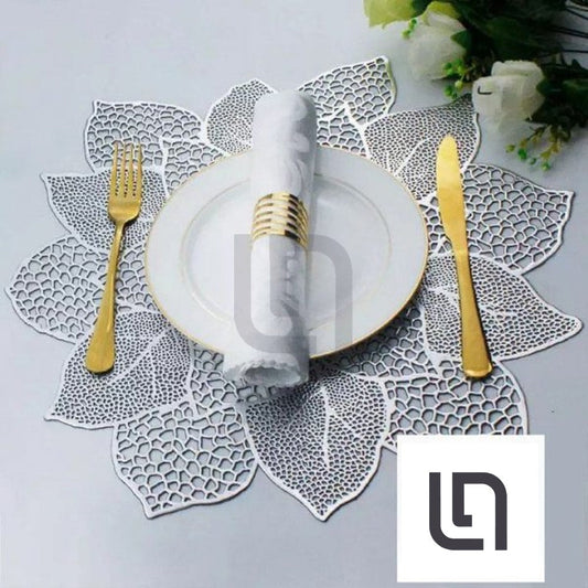  Coaster Table Mat Set Non-Slip Vinyl Floral Placemats