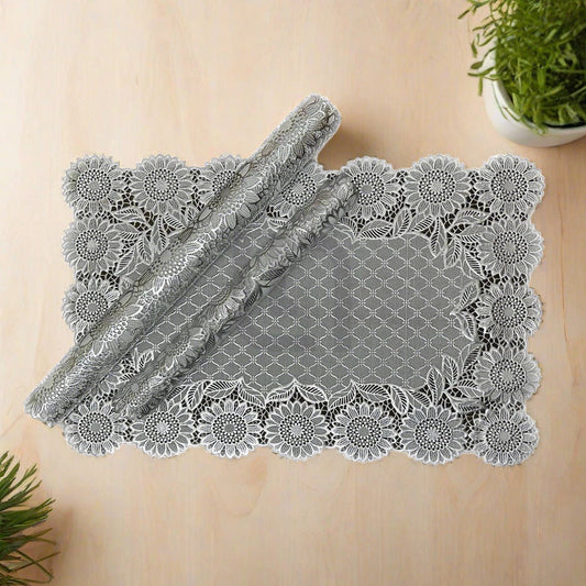 Coaster Table Mat Set Placemats Coaster Silver