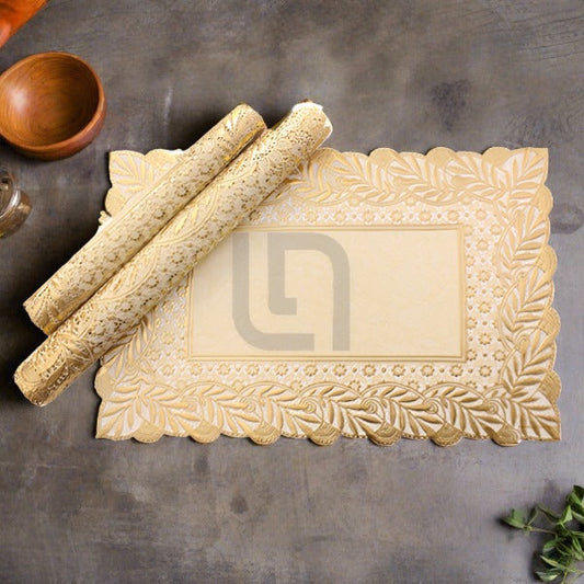 Coaster Table Mat Set Placemats Square Golden