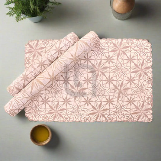  Coaster Table Mat Set Placemats Dressing Table Beige Floral
