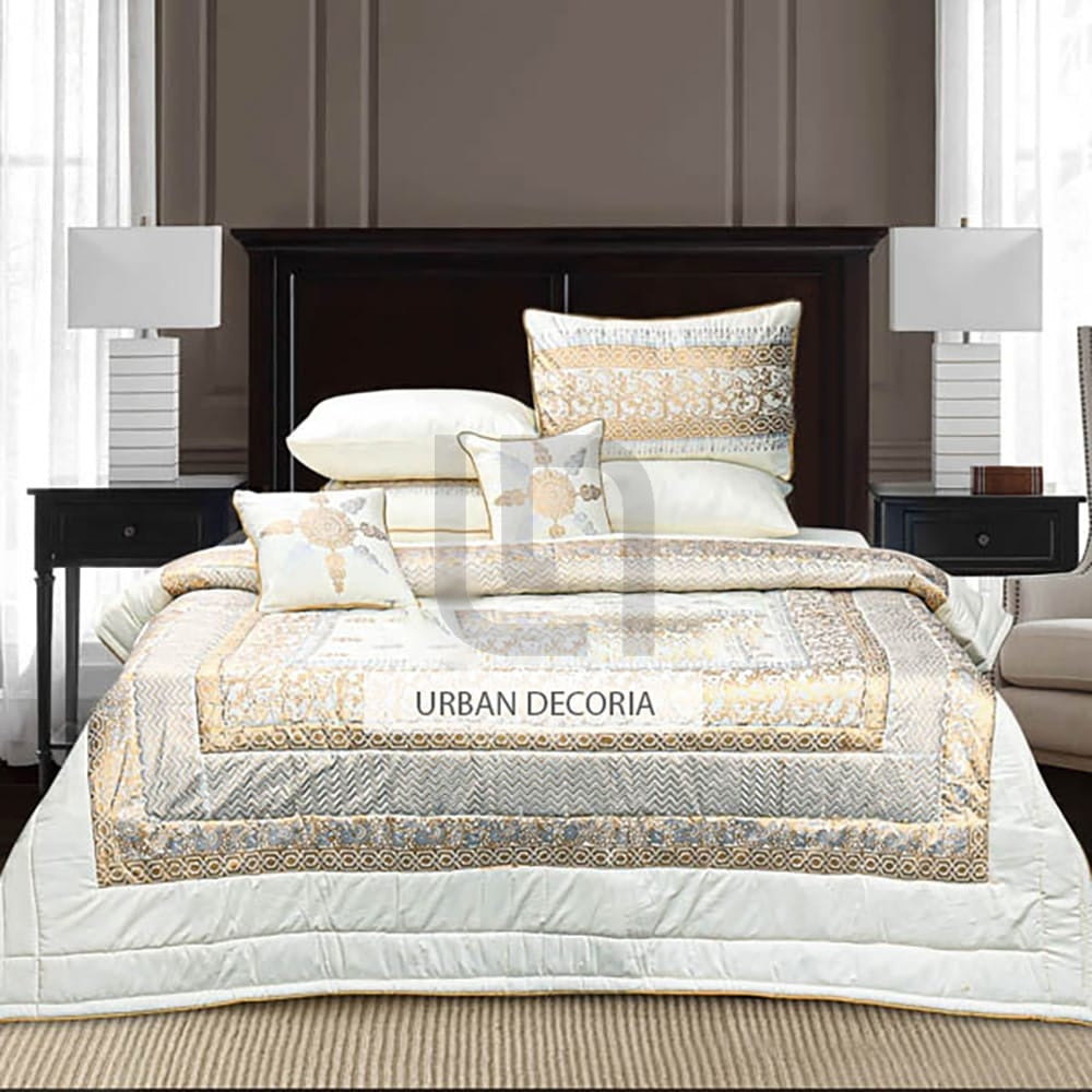  Comforter Set Cotton Sateen Block Printed – Orvieto