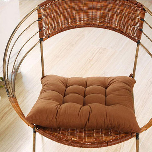 Dining Seat Pad Filled Chair Cushion – Brown
