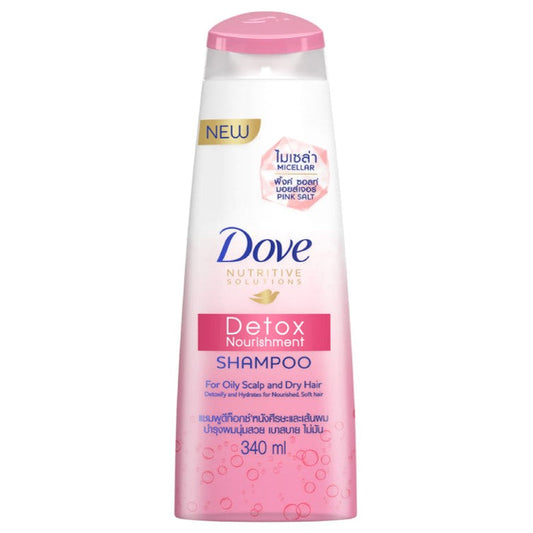 Dove Detox Nourishment Shampoo 340ml (Imported)