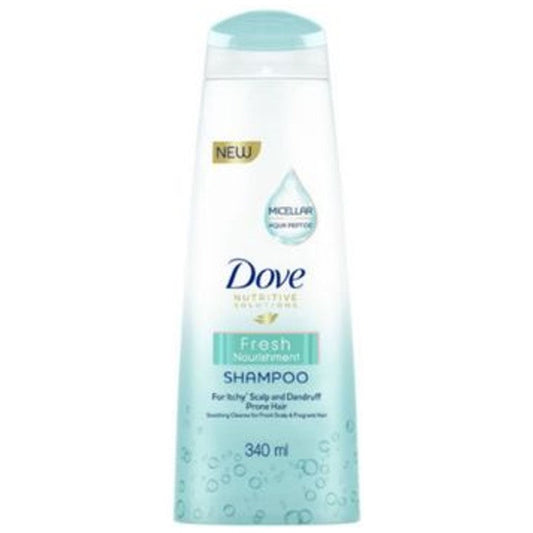 Dove Fresh Nourishment Shampoo 340ml (Imported)
