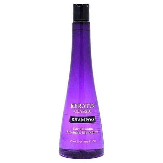 Keratin Classic Shampoo for Smooth, Straight & Sleek Hair 400ml (Imported)