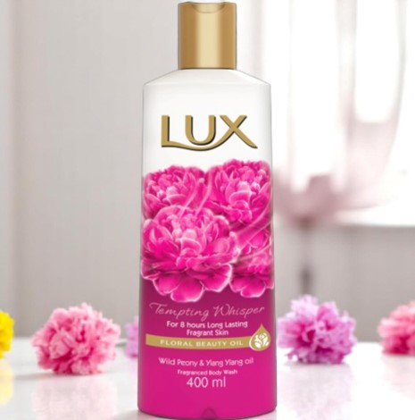 Lux Body Wash Tempting Whisper Wild Peony & Ylang Oil 400ml (Imported)