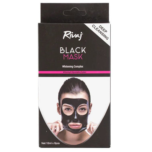 Rivaj Deep Cleansing Black Mask (Pack of 6)