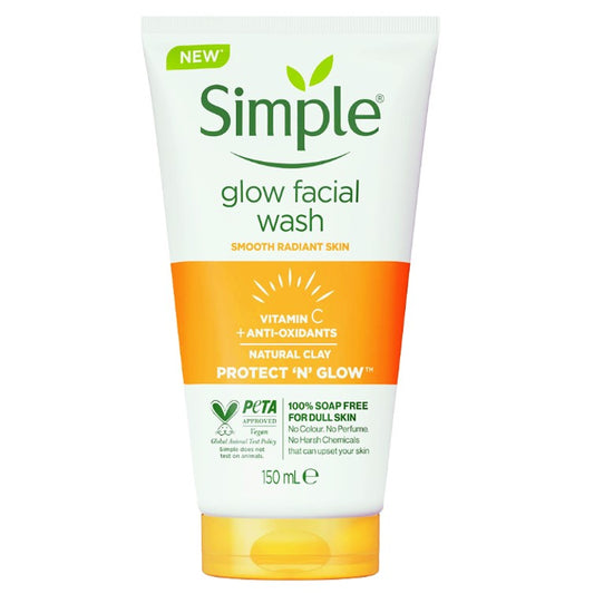 Simple Vitamin C + Antioxidants Glow Facial Wash 150ml