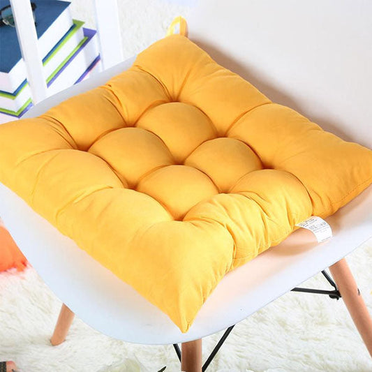 Dining Seat Pad Filled Chair Cushion – Yellow