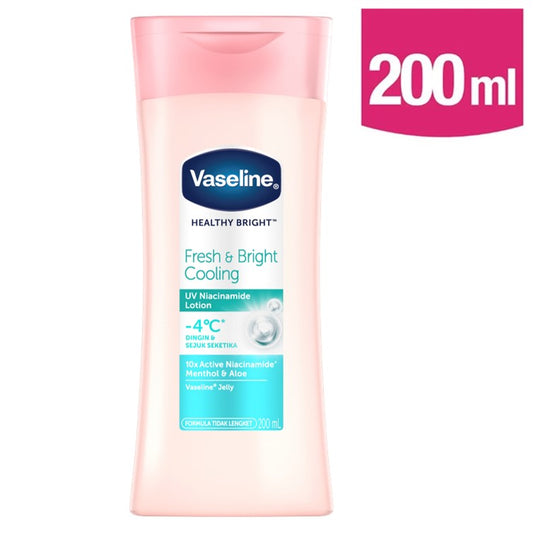 Vaseline Fresh & Bright Cooling UV Niacinamide Lotion 200ml (Imported)
