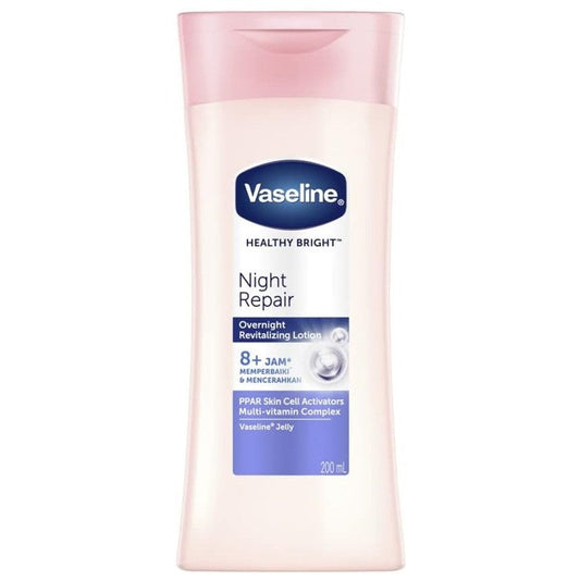 Vaseline Healthy Bright Night Repair Revitalizing Lotion 200ml (Imported)