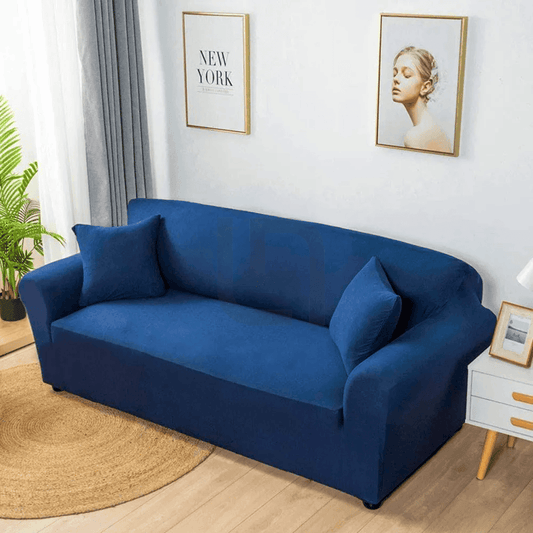 Jersey Sofa Cover - Blue