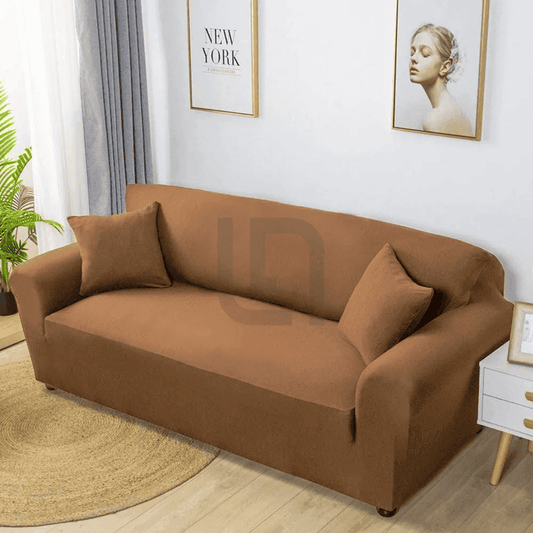Jersey Sofa Cover - Mustard