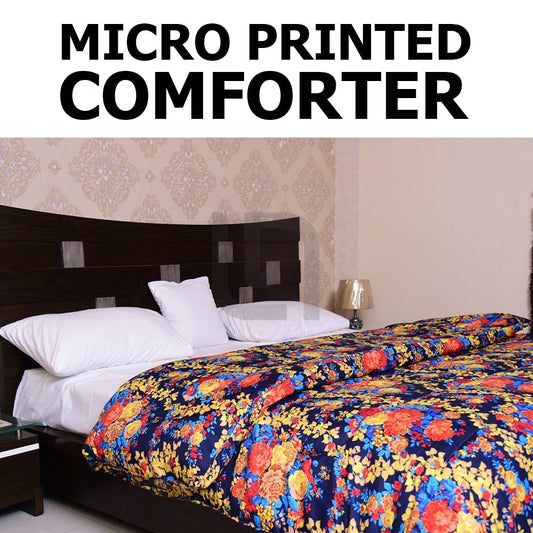 Micro Printed Comforter - Multi Rosetta