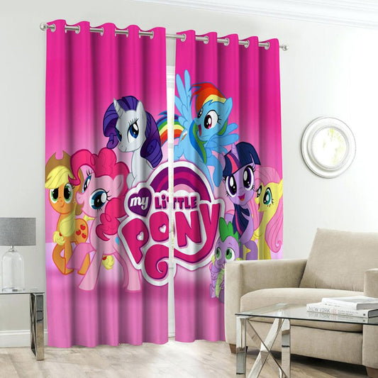 My Little Pony Character Kids Room Curtains - 1 Curtain ( Not included 2 Curtains )
