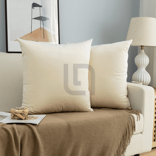  Velvet Cushion Covers - Off White