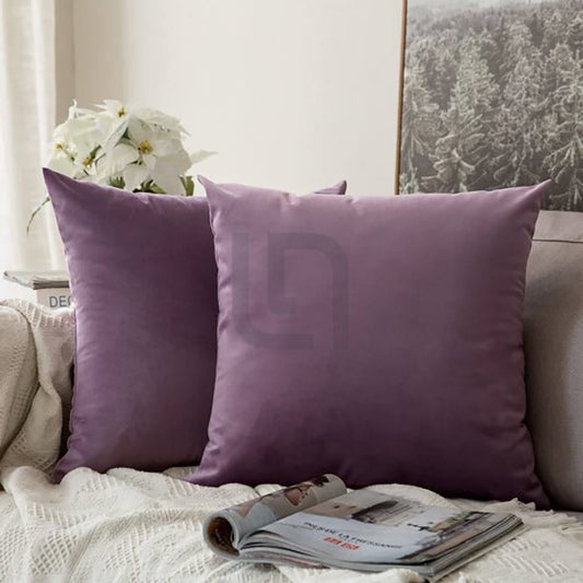  Velvet Cushion Covers - Purple