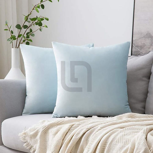  Velvet Cushion Covers - Sky Blue