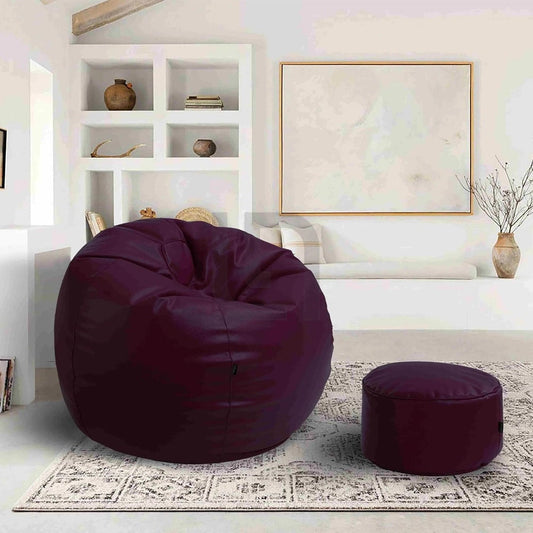  Puffy Bean Bag - Purple