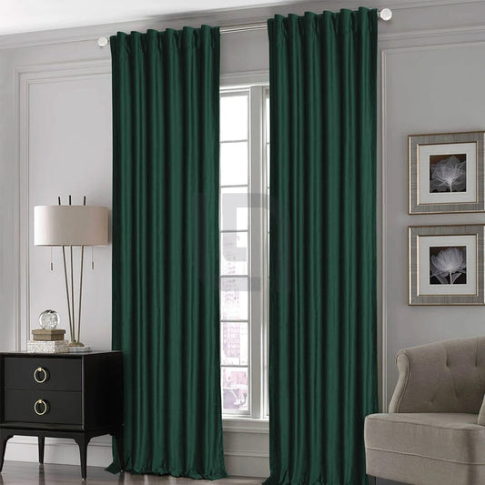  Silk Curtains For Office & Home - Teal