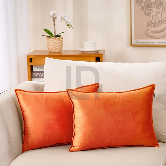  Silk Pillow Covers – Orange