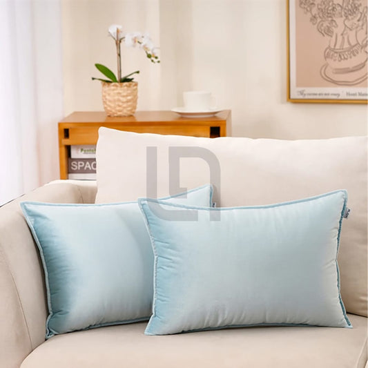  Silk Pillow Covers – Sky Blue