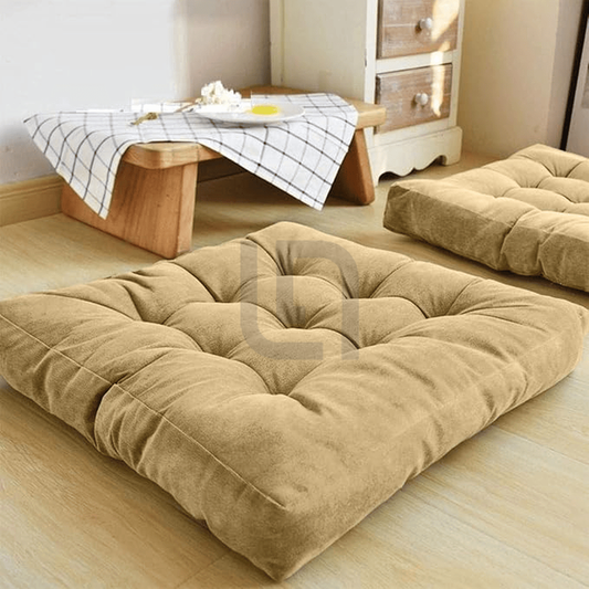  Square Shape Velvet Floor Cushions – Desert