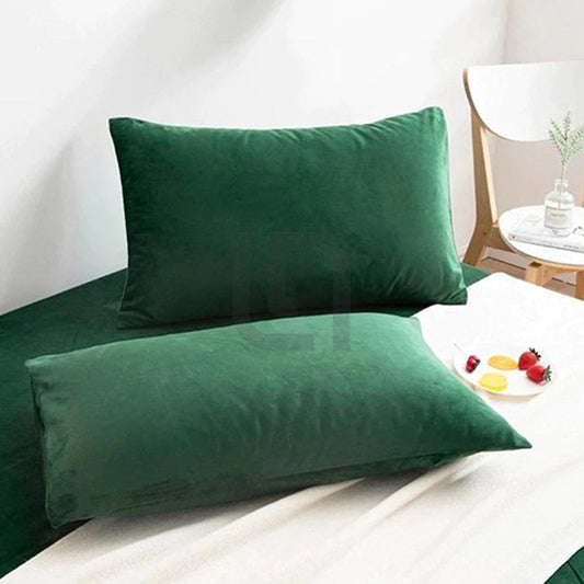  Velvet Pillow Covers - Green