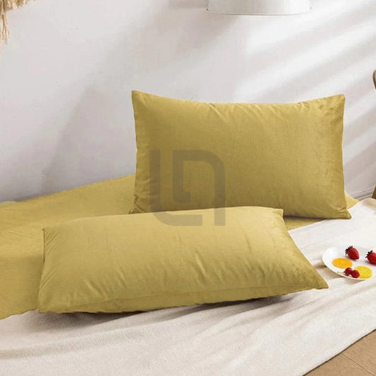  Velvet Pillow Covers - Yellow