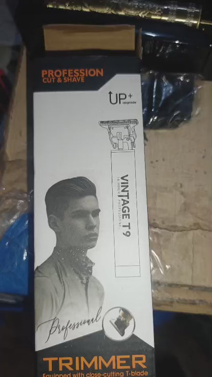 Metal Body Vintage T9 Hair Trimmer For Men