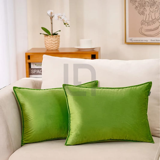 Silk Velvet Pillow Covers – Green