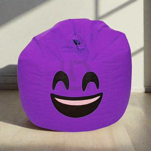 Smiley Face Bean Bag - Magenta