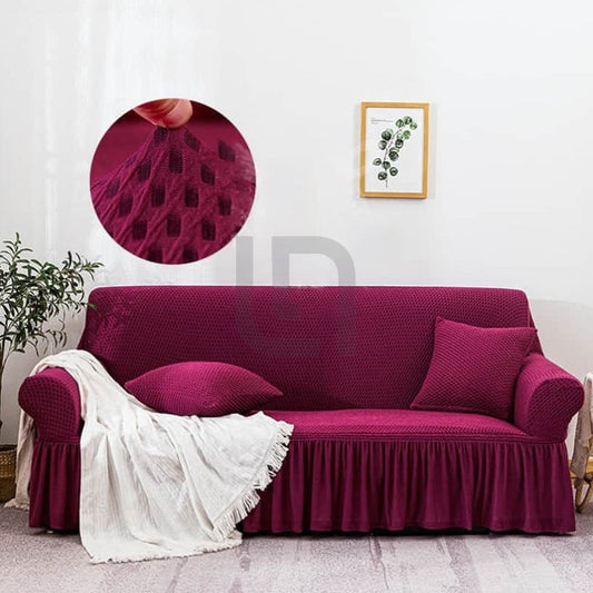 Turkish Sofa Cover - Maroon