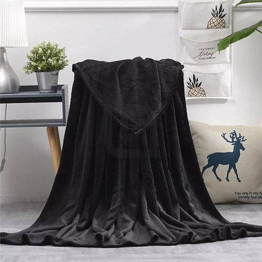  Fleece Blanket – Black