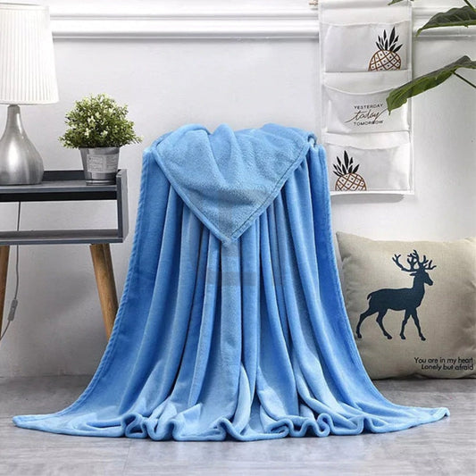  Fleece Blanket – Sky Blue