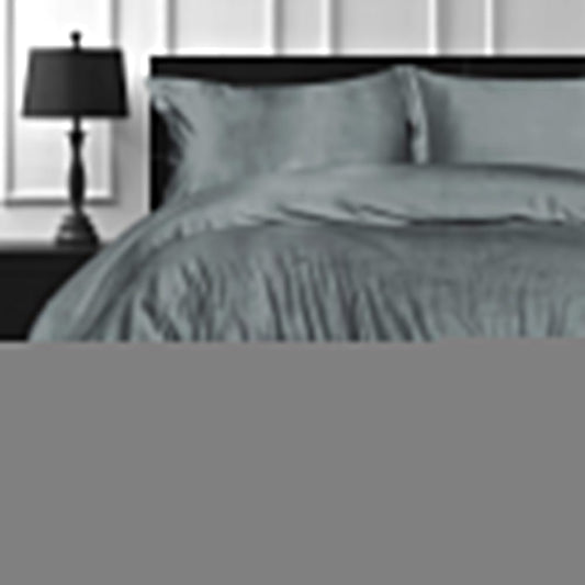 Velvet Quilt Cover - Ash