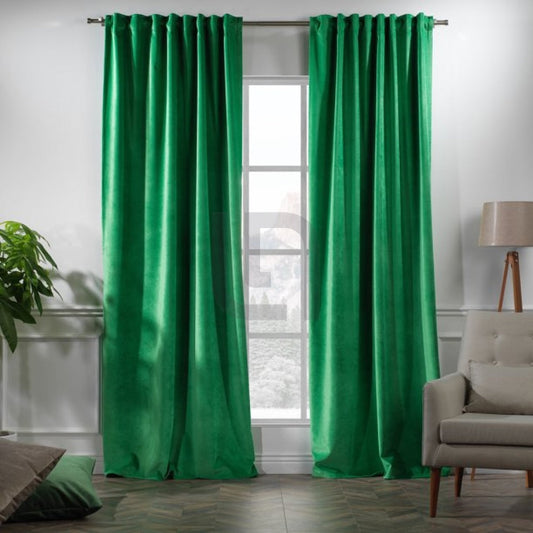  Velvet Curtains For Bedroom & Living Room - Jade